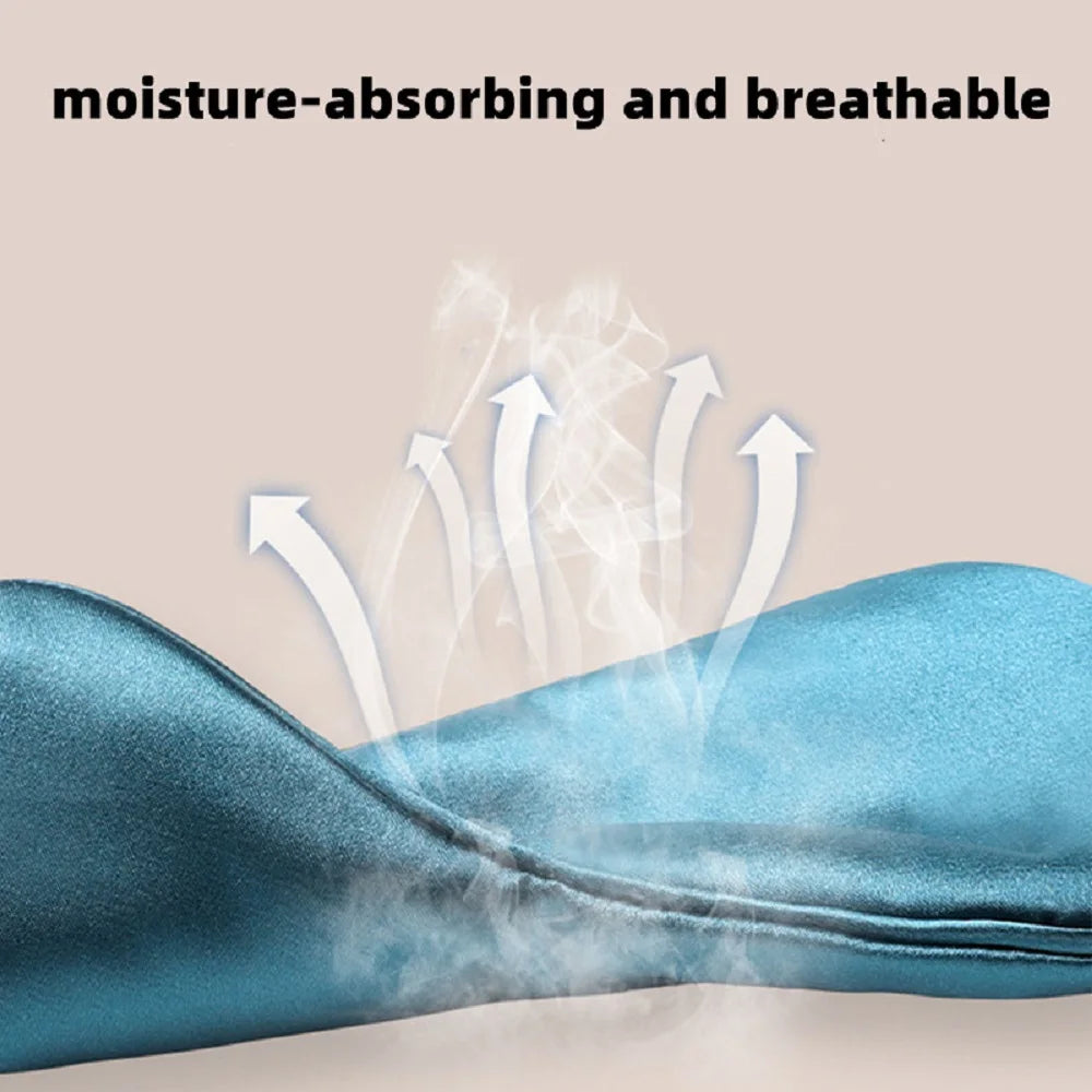 Schlafmaske mit Seideneffekt, Augenmaske zum Abdunkeln und Blockieren von Licht, Augenabdeckung für Reisen und Entspannung, Abdeckung für Ruhe und Augenpflege