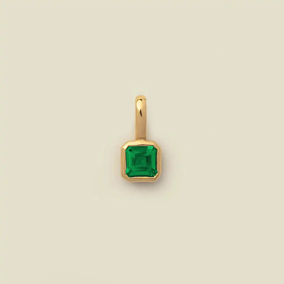 Stainless steel pendant DIY birthstone necklace for women, designer pendant necklace in gold color