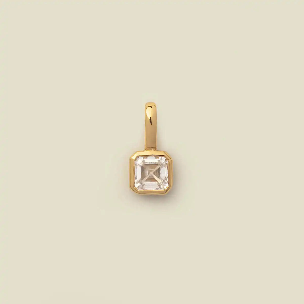 Stainless steel pendant DIY birthstone necklace for women, designer pendant necklace in gold color