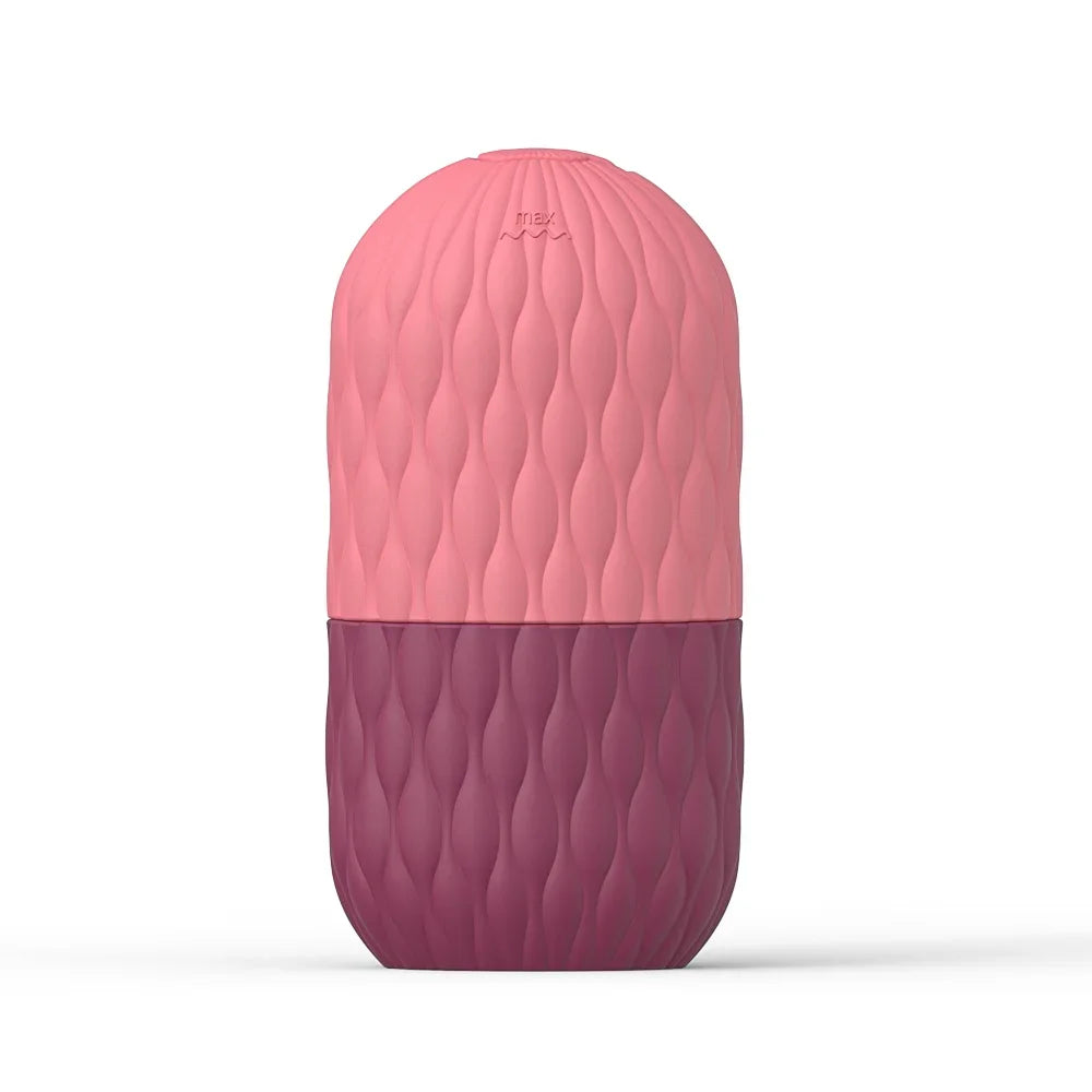 Gesichts-Eisroller, wiederverwendbare Silikonform für Gesichts- und Augenmassage, Schönheits- und Hautpflegegerät zur Anwendung von Eis und zur Verkleinerung der Poren