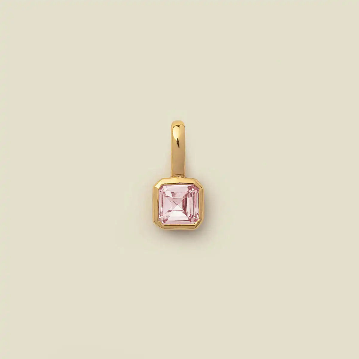 Stainless steel pendant DIY birthstone necklace for women, designer pendant necklace in gold color