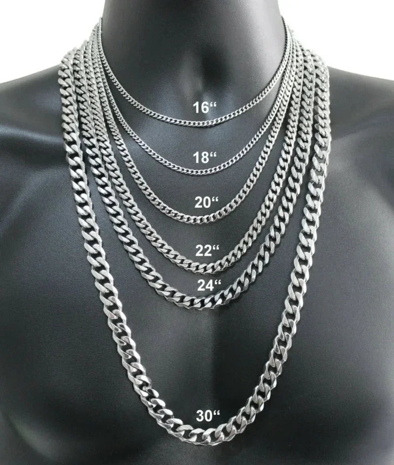 Men’s 925 sterling silver necklace, 2/4/6/8/10/12 mm, 40–75 cm, face chain necklace, lobster clasp, jewelry for men and women, engagement jewelry