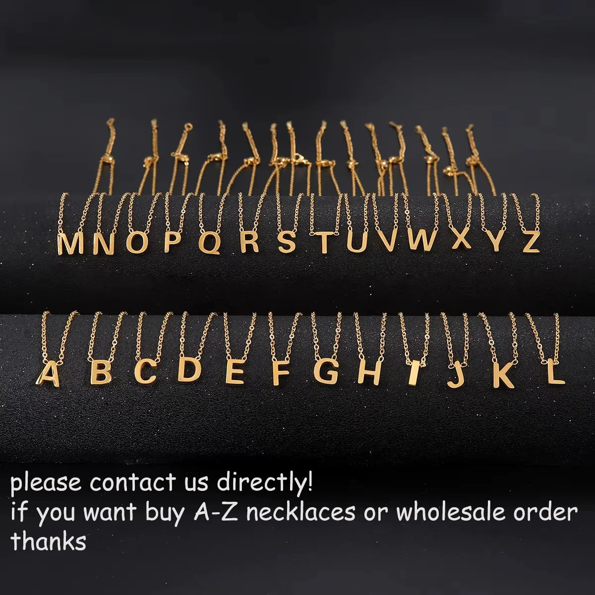 Minimalistische Halskette mit Initiale A–Z für Frauen, Alphabet-Buchstabe aus Edelstahl, Choker-Halskette, Schmuck, Großhandels-Geburtstagsgeschenk